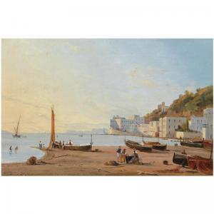 van BORSELEN Pieter 1802-1873,A VIEW ON POSILLIPO NEAR NAPLES,1837,Sotheby's GB 2008-10-15