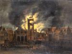 van BORSSOM Anthonie 1629-1677,Delft : l'incendie de la mairie le 4 mars 1618,Boisgirard - Antonini 2022-07-01