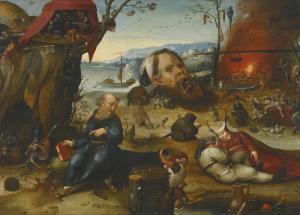 VAN BOSCH Hieronymus Aken 1450-1516,THE TEMPTATION OF SAINT ANTHONY,Sotheby's GB 2014-12-03