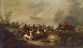 VAN BOUCHOUT Laurys 1627-1691,Cavalry battle (scene),im Kinsky Auktionshaus AT 2015-11-26