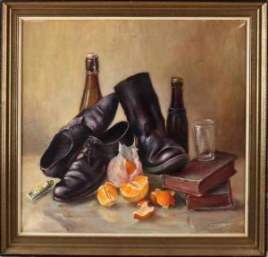 Van Brandt A,Still life with shoes, orange et cetera,1974,Twents Veilinghuis NL 2019-10-04