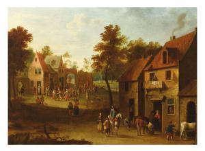 VAN BREDAEL Jan Peter II 1654-1745,La fête de village,Brissoneau FR 2022-12-16