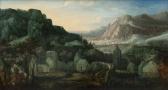 van BREDAEL Joseph 1688-1739,Paysage avec des promeneurs.,Damien Leclere FR 2013-12-21