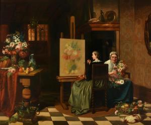 van BREE Jos 1784-1859,An artist in her studio,Dreweatts GB 2021-08-19