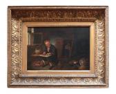 VAN BREKELENKAM Quiringh Gerritsz 1622-1668,An old man filleting a fish in an interior, ,Duke & Son 2025-07-31