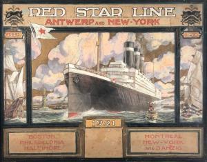 van BREMPT Paul 1800-1900,Red Star Line,Saint Germain en Laye encheres-F. Laurent FR 2020-10-25
