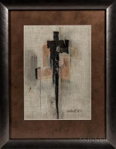 VAN BRUNT Philip 1935-1999,Abstract Collage,1961,Skinner US 2019-12-19