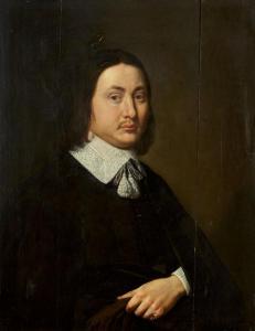 van BYLERT Jan Harmensz 1597-1671,Portrait d'homme tenant un chapeau et des gants,Aguttes 2013-09-24