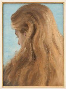 van CAMP Camille 1834-1891,Jeune femme blonde vue de dos,1875,Horta BE 2021-11-15