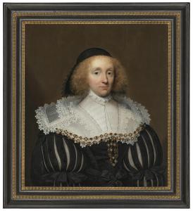 Van CEULEN Cornelis Janssens I 1593-1661,Portrait of a lady,1632,Christie's GB 2023-07-07