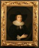 Van CEULEN Cornelis Janssens I 1593-1661,Portrait of Lady in a Black H,1630,Wilkinson's Auctioneers 2007-06-17