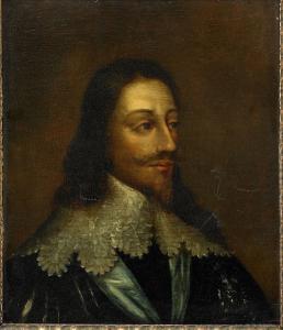 van CEULEN CornelisJanssens II 1622-1698,Porträtt föreställande Karl I av,Stockholms Auktionsverket 2008-05-28