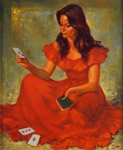 van CLEEF Robert 1914-2006,The Card Player,Bellmans Fine Art Auctioneers GB 2023-01-17