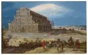 van CLEVE Hendrik III 1525-1589,La construction du temple d'Artémis à Éphèse,Christie's 2023-06-16