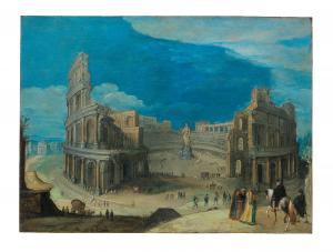 van CLEVE Hendrik III,The Colosseum in Rome with elegant figures in the ,Palais Dorotheum 2023-05-03