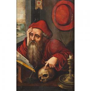 VAN CLEVE Joos 1485-1540,SAINT JEROME DANS SON ATELIER,1600,Tajan FR 2023-03-23