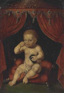 VAN CLEVE Joos 1485-1540,The Christ Child eating grapes,Christie's GB 2017-03-29