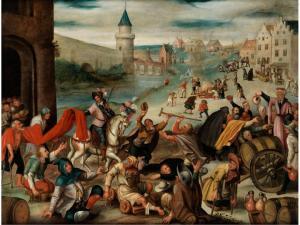 VAN CLEVE Martin 1527-1581,DIE MANTELTEILUNG DES HEILIGEN MARTINÖl,Hampel DE 2017-09-28