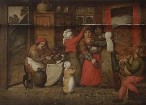 van CLEVE Martin II 1560-1604,La mise au lit de la mariée,Ader FR 2017-06-21