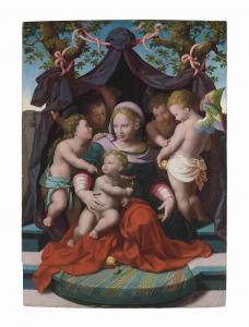VAN CLEVE Martin 1527-1581,Madonna and Child with Saint John the Baptist and ,Christie's 2016-07-07