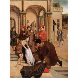 van CONINXLOO Jan II,saint francis renouncing the world for the cloiste,1510,Sotheby's 2003-05-29