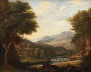 van COSSIAU Jan Joost,An extensive classical Italianate landscape with f,Bonhams 2019-10-23