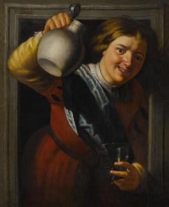Van COUWENBERGH Christian Gillisz.,A young man in a niche holding a jug,Sotheby's 2021-03-23