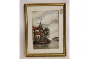VAN COVER JAN 1836-1909,Harbour Scene,Hartleys Auctioneers and Valuers GB 2015-09-09