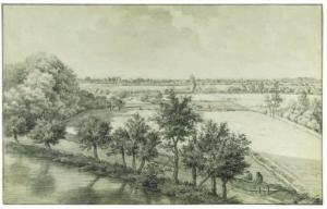 VAN CRANENBURGH Pieter,A View at Maarseveen with the River Vecht in the F,1812,Christie's 1999-11-10