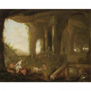 VAN CUYLENBORCH Abraham 1610-1658,A GROTTO WITH DIANA AND HER NYMPHS BATHING,Sotheby's GB 2007-04-24