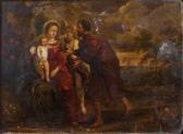 van DALEN Cornelis I 1602-1665,La Sainte Famille à la grappe de raisin,Europ Auction FR 2011-06-27
