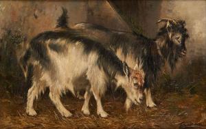 van DAMME Frans 1858-1925,Bouc et chèvre,Horta BE 2020-12-07