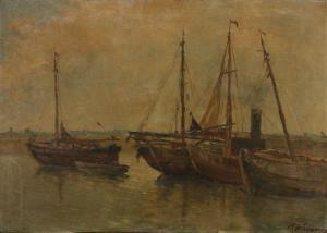 van DAMME Frans 1858-1925,Les bateaux,Millon & Associés FR 2020-12-13