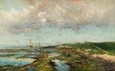 van DAMME Frans 1858-1925,The river Scheldt near Bergen op Zoom,De Vuyst BE 2018-10-20