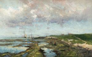 van DAMME Frans 1858-1925,The River Scheldt near Bergen op Zoom,De Vuyst BE 2021-03-06