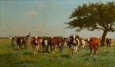 van DAMME SYLVA Emile 1853-1935,Cattle in a meadow,Sotheby's GB 2008-04-16