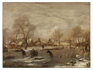 van de CAPPELLE Jan,Paysage d'hiver,19th century,Artcurial | Briest - Poulain - F. Tajan 2019-11-13