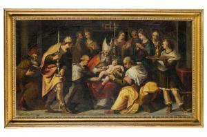 VAN DE CASTEELE DETTO FRANCESCO DA CASTELLO Frans,La Circoncisione,12th century,Wannenes Art Auctions 2022-11-29