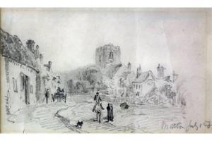 VAN DE FLEURY J 1823-1889,Village street scene,Canterbury Auction GB 2015-06-16