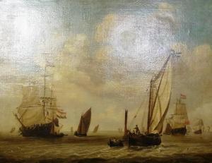 VAN DE GRIENDT Cornelius 1800-1900,shipping scene,The Cotswold Auction Company GB 2014-02-07