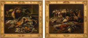 van de KERCKHOVEN Jacob 1637-1715,Stillleben mit Wildschweinkopf, Korb mit D,im Kinsky Auktionshaus 2023-11-28