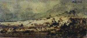 VAN DE KERKHOVE Frederic Jean Louis 1862-1873,Paysage au château,Kapandji Morhange FR 2020-05-28
