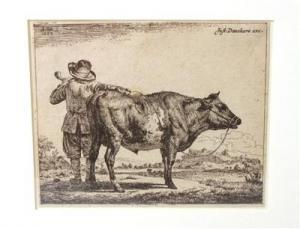 Van De VELDE Adrian 1636-1672,Junger Hirte mit einem Bullen,1654,Palais Dorotheum AT 2012-05-02