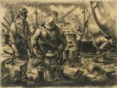 van de VELDE Henri 1896-1969,Arbeiter im Hafen von Antwerpen,Von Zengen DE 2020-09-04