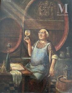 van de VELDE Henri 1896-1969,Le buveur de vin,Millon & Associés FR 2021-12-01