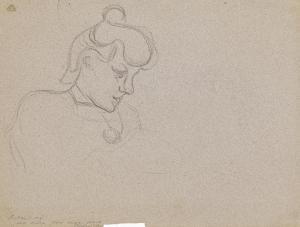 van de VELDE Henry 1863-1957,Portrait der Maria Sèthe,1893,Van Ham DE 2021-06-02