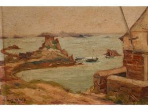 van de VELDE Louis,"Marine à Loguivy" Huile sur panneausbg datée 1911,1911,Eckert & Nolde 2007-07-16