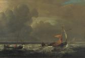 van de VELDE Willem II 1633-1707,Sailing boats in choppy waters,Christie's GB 2009-10-13