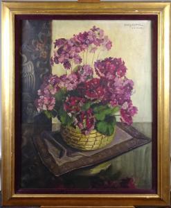 van de VELDE Yvonne Josephina 1896-1954,Vase de fleurs,Monsantic BE 2023-07-02