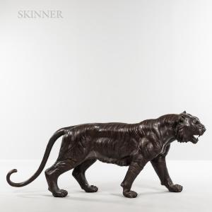 Van De VOORDE Georges 1878-1970,Walking Tiger,Skinner US 2021-05-21